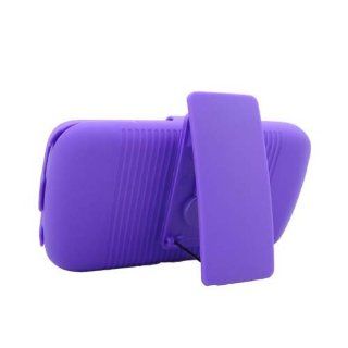 Purple Heavy Duty Hard Holster Clip Cover Case for Samsung Transform Ultra SPH M930: Cell Phones & Accessories