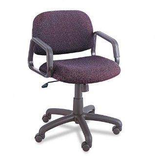 SAF3451CP Cava Mid Back Swivel/Tilt Chair, Black Frame, Cobblestone Plum Fabric : Task Chairs : Office Products