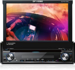 DP Audio Video DZP913BH 7 Inch In Dash Touch Screen DVD Receiver with Bluetooth (Black) : Vehicle Dvd Players : Car Electronics