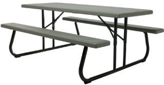 Lifetime Folding Picnic Table for 8, Bronze/Sage (Discontinued by Manufacturer) : Patio, Lawn & Garden