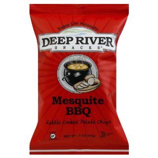 Deep River Mesquite Barbecue Kettle Chips 2.0 OZ (pack of 24)  Potato Chips And Crisps  Grocery & Gourmet Food