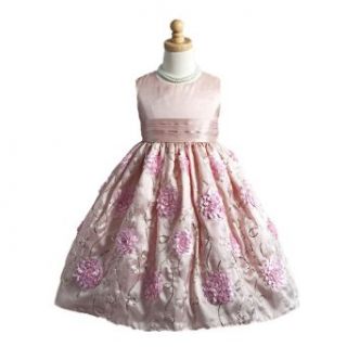 Classy 916 Beautiful Sleeveless Holiday Flower Girl Dress: Special Occasion Dresses: Clothing