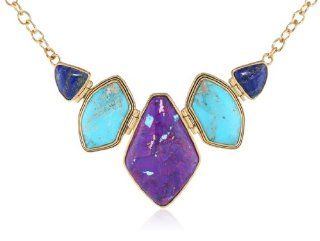Barse "Navajo" Purple Turquoise Multi Stone Necklace: Jewelry