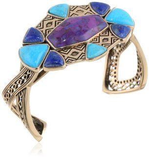 Barse "Navajo" Purple Turquoise Multi Stone  Bracelet Jewelry