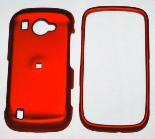 Samsung Omnia i920 smartphone Rubberized Hard Case   Red: Cell Phones & Accessories