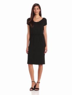 Evolution by Cyrus Women's Short Sleeve Dress With Braid Detail, Black, Medium at  Womens Clothing store