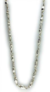 Fishing Swivel Link Sterling Silver Chain, 22 inches, style 4183: Sziro: Jewelry