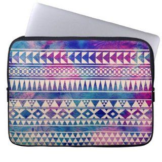 Pink Purple Teal Blue Girly Andes Aztec Pattern Laptop Computer Sleeves: Computers & Accessories