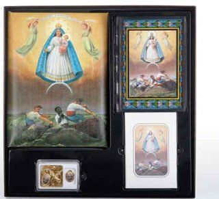 OUR Lady of Charity Spanish Memorial Package Cristo Series Memorial Package Includes Register Book, Book Mark, Crystal Rosary, Prayer Plaque, 50 Acknowledgement Cards, & 104 Memorial Prayer Cards Cromo Nb Artwork   Milan, Italy : Other Products : Every