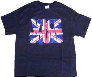 VICE SQUAD   Union Jack Logo   Black T shirt   size XL: Clothing