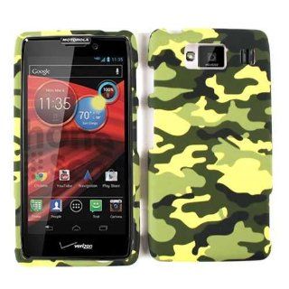 Motorola Droid RAZR MAXX HD XT926 Yellow Green Camo Case Cover Protector Skin: Cell Phones & Accessories