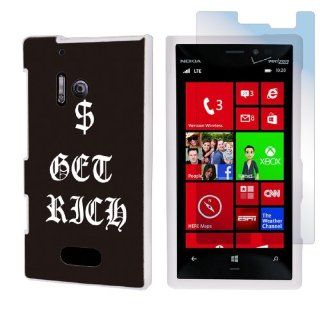 Nokia Lumia 928 White Protective Case + Screen Protector By SkinGuardz   Get Rich: Cell Phones & Accessories