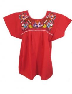 Leos Mexican Imports Mexican Puebla Blouse at  Womens Clothing store