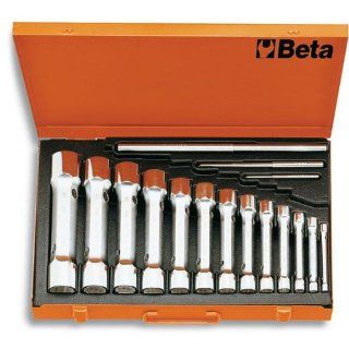 Beta 930/C13 Tubular Socket Wrench Set, 13 Pieces ranging from 6mm x 7mm to 30mm x 32mm in case, 12 Point, with Chrome Plated: Industrial & Scientific