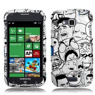 Hard Case Meme Memes Rage Cartoons Pattern Faceplate for Samsung Ativ Odyssey / i930 Unique Fun Cool Trendy Retro Indi Vintage Design by ThePhoneCovers: Cell Phones & Accessories