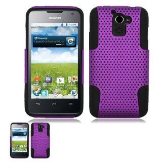Huawei Premia 4G M931 Purple And Black Hybrid Net Case: Cell Phones & Accessories