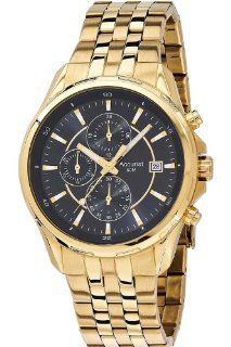 Accurist MB933B Mens Black Gold Chronograph Sports Watch Watches
