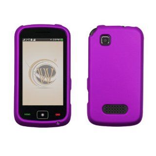 Motorola EX124G Rubberized Hard Case Cover   Purple: Cell Phones & Accessories