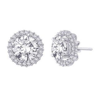 14K White Gold 1/2 ct. Diamond Earring Jackets Katarina Jewelry