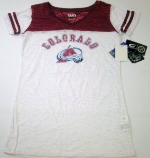 Colorado Avalanche NHL Touch By Alyssa Milano Womens Premium T shirt (Large) : Sports Fan T Shirts : Sports & Outdoors