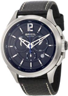 Breil Milano Men's BW0532BLK 939 Custom Round Applied Grate Dial Watch: Watches