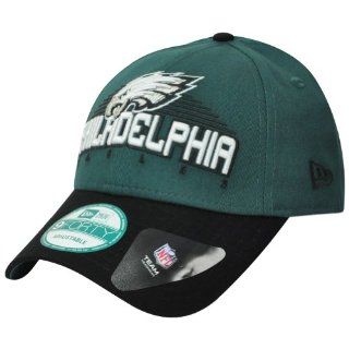 NFL New Era 9Forty 940 Philadelphia Eagles Team Text Adjustable Velcro Hat Cap : Sports Fan Baseball Caps : Sports & Outdoors