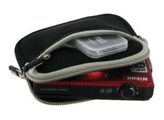 rooCASE Neoprene Sleeve (Black) Carrying Case for Canon PowerShot Digital Camera ELPH 110 HS 320 HS 520 HS : Camera & Photo
