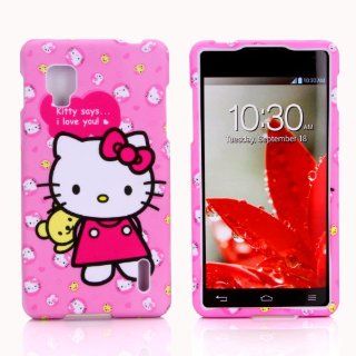 Snap on Hello Kitty hard skin cover case for LG Optimus G Sprint & Ting LG Optimus G / LG LS970 (Pink): Cell Phones & Accessories