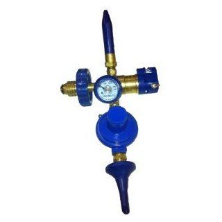 Helium Tank Combo Mylar and Latex Balloon Filler Valve (with foil balloon auto shut off valve, string cutter and tying disc post): Toys & Games