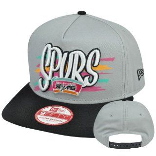 New Era 9Fifty 950 NBA San Antonio Spurs NE Pinna Snapback Hat Cap A Frame S/M : Sports Fan Baseball Caps : Sports & Outdoors