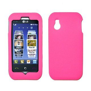Pink Soft Silicone Gel Skin Case Cover for LG Arena GT950 Cell Phones & Accessories