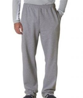 JERZEES Adult Open Bottom Sweatpants with Pockets (974) Small Oxford: Clothing