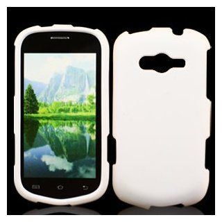 Samsung Galaxy Reverb M950 M 950 White Rubber Feel Snap On Hard Protective Cover Case Cell Phone: Cell Phones & Accessories