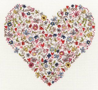 Bothy Threads Love Heart Cross Stitch Kit: Toys & Games