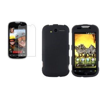 CommonByte Black Rubber Hard Case+LCD Cover For HTC Mytouch 4G Cell Phones & Accessories