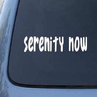 SERENITY NOW   Seinfeld   Vinyl Car Decal Sticker #1674  Vinyl Color White Automotive