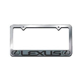 Lexus Logo Chrome License Plate Frame with free caps: Automotive