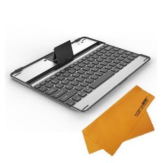 PortaCell Super Slim Aluminum Bluetooth Keyboard Case for Apple iPad3 Wi Fi and Wi Fi + Cellular 4G LTE (16GB, 32GB, 64GB) (BLACK Keys) + PortaCell Trademark Microfiber Cleaning Cloths Computers & Accessories
