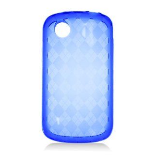 For AT&T Zte Avail Z990 Accessory   Blue Agryle TPU Gel Case Protector Cover + Free Lf Stylus Pen: Cell Phones & Accessories