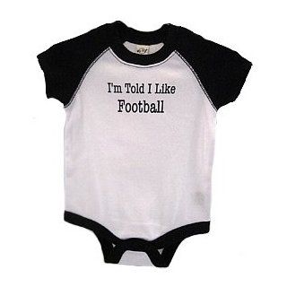 I'm Told I Like Football Baby & Toddler Shirt: Infant And Toddler Bodysuits: Clothing