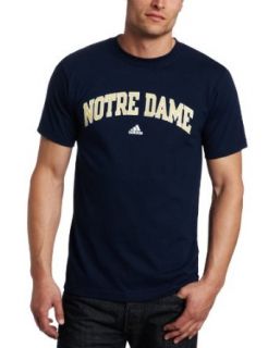 NCAA Men's Notre Dame Fighting Irish Relentless Tee Shirt (Navy, Small)  Sports Fan T Shirts  Clothing