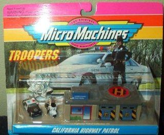 California Highway Patrol Micro Machines Troopers Set #4: Toys & Games