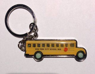 New York City Yellow School Bus Keychain Keyring : Key Tags And Chains : Office Products