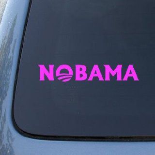 NOBAMA   BARACK OBAMA   Vinyl Car Decal Sticker #1671  Vinyl Color Pink Automotive