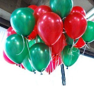 Shipping Free  Germany 10" advertising natural latex pearl Red&Green balloons 100pcs/pack: Everything Else