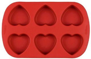 Wilton 6 Cavity Silicone Heart Mold Pan: Candy Making Molds: Kitchen & Dining