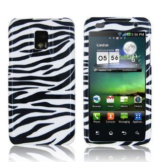 LG Optimus 2X P990 / G2X P999   Black/White Zebra Design Hard Plastic Skin Case Back Cover [AccessoryOne Brand]: Cell Phones & Accessories