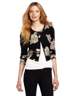 Tracy Reese Women's Turnlock Cardigan, Black, Petite at  Womens Clothing store