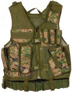 Fox MACH 1 Tactical Vest, Digital Woodland Camo : Police Tactical Vest : Sports & Outdoors