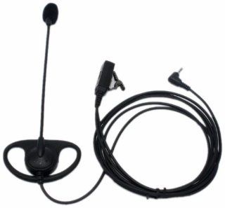 SECUDA D Shape Earpiece/Headset Boom Mic with VOX/PTT for Cobra Micro Talk 2 Two Radio Walkie Talkie 1 pin : Car Electronics